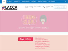 Tablet Screenshot of lacca.org.br